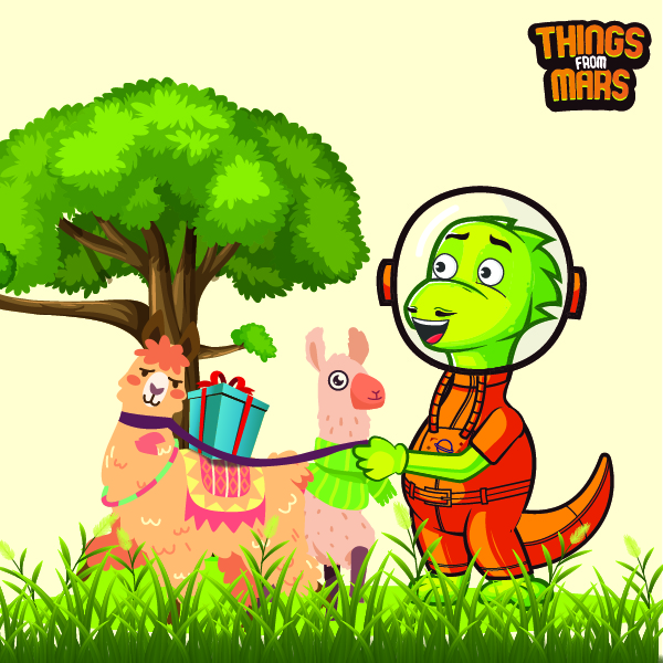 Nachdenkliche Lama Gifts Kollektion